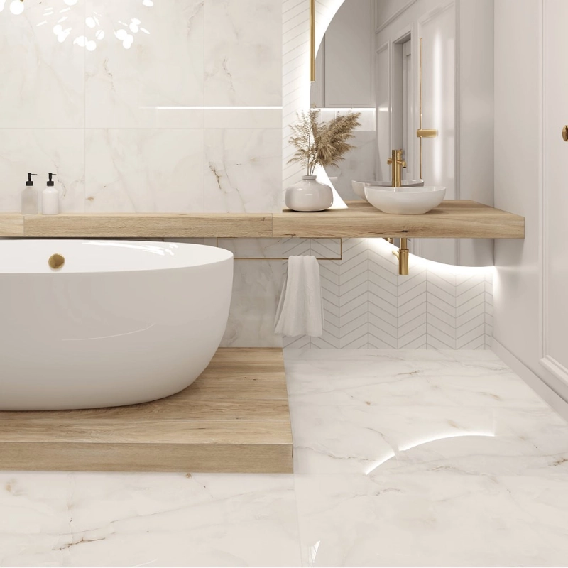 Logan Snow 60x60x7mm Rect. (1,44) Polished Egen