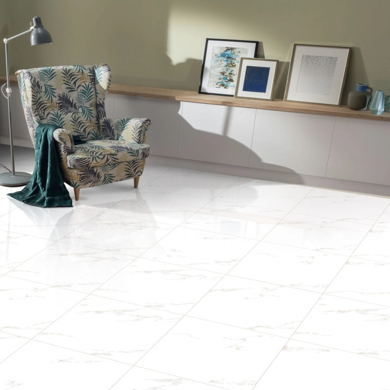 Tulon White 60x60x7mm Rect. (1,44) Polished Egen