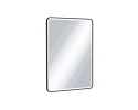 Corido lustro łazienkowe 80x60 cm prostokątne, oświetlenie LED mata grzewcza, czarny mat Excellent