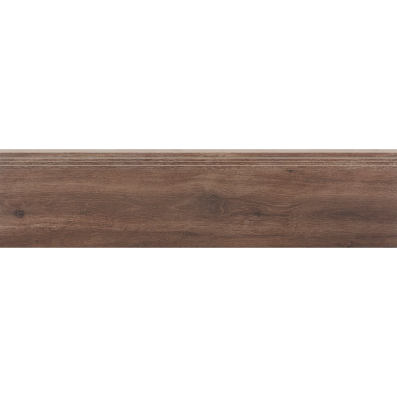 Arbaro Brown 120,2x29,7 Gres Szkliwiony Matowy Stopnica Ceramica Limone