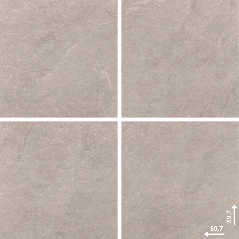 Ash Beige 59,7x59,7 Gres Szkliwiony Rektyfikowany Struktura  Ceramica Limone