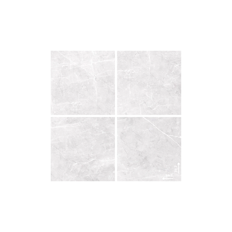 Etnos Silver 59,7x59,7 Gres Szkliwiony Rektyfikowany Polerowany Ceramica Limone