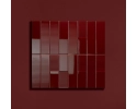 Płytka ścienna Groove burgundy gloss 29,8x7,8x1 Tubądzin