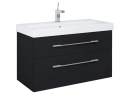 Szafka Barcelona 100 2S Black Matt Pdw 169128 Elita
