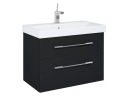 Szafka Barcelona 80 2S Black Hg Pdw 164349 Elita
