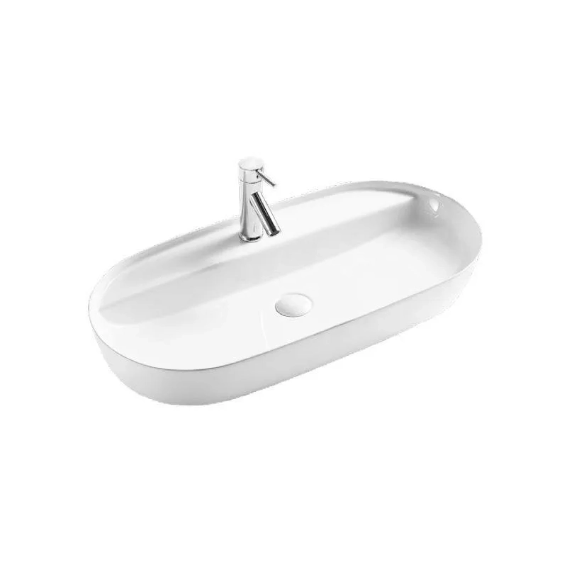 Umywalka nablatowa Mili 81x41 (z otworem na baterię) EMPORIA-LT-2203-P Emporia