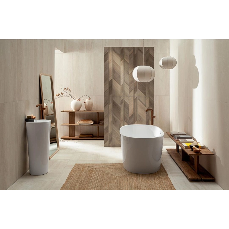 Płytka ścienna Echo Wood brown 59,8x119,8 Tubądzin