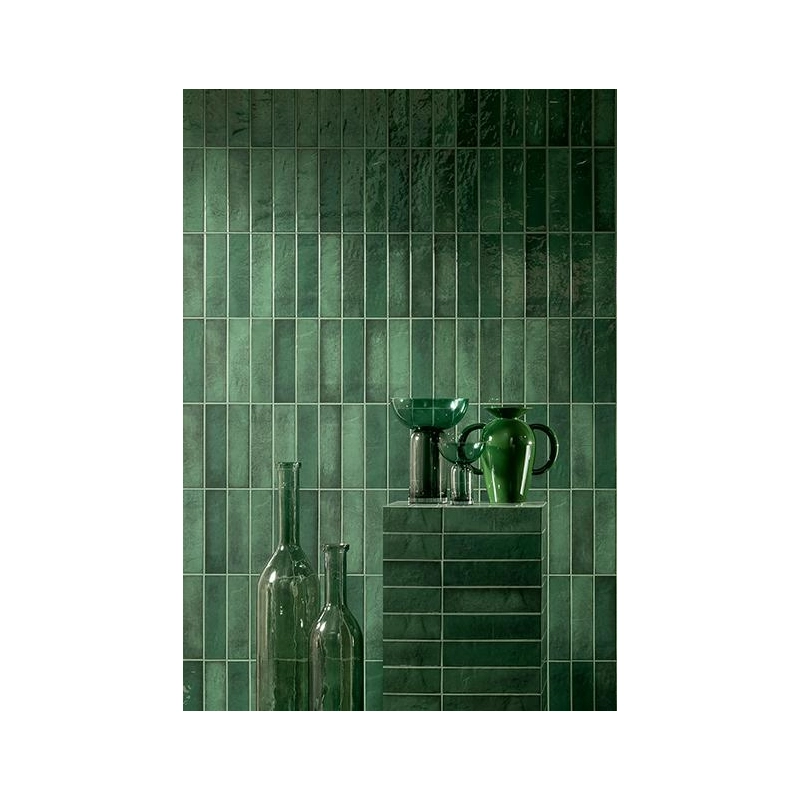 Płytka ścienna Masovia verde A gloss STR 29,8x7,8x1 Tubądzin