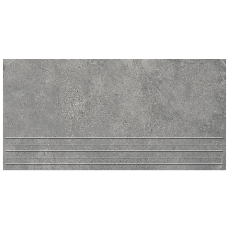 Domino Stopnica podłogowa Infinity Light Grey MAT 59,8x29,8x0,8 Tubądzin