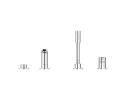 Lineare 4-otworowa bateria wannowa chrom 19577001 Grohe
