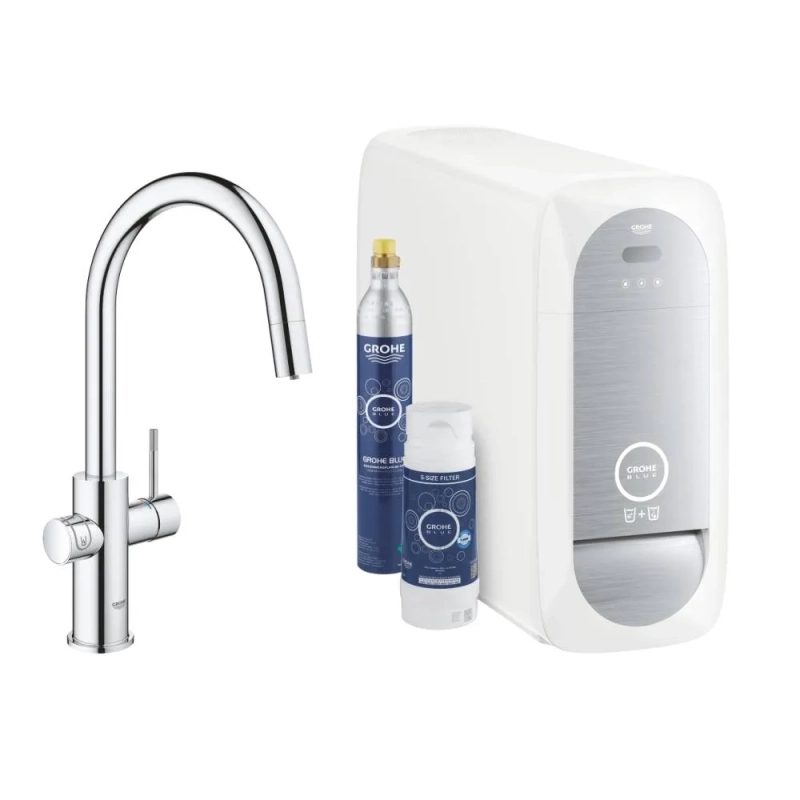 Blue home zestaw startowy z wylewką w kształcie c chrom 31541000 Grohe