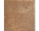 Scandiano Rosso Stopnica Narożna 30x30 Paradyż