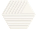 Woodskin Bianco Heksagon Struktura C Ściana 19,8x17,1 Paradyż