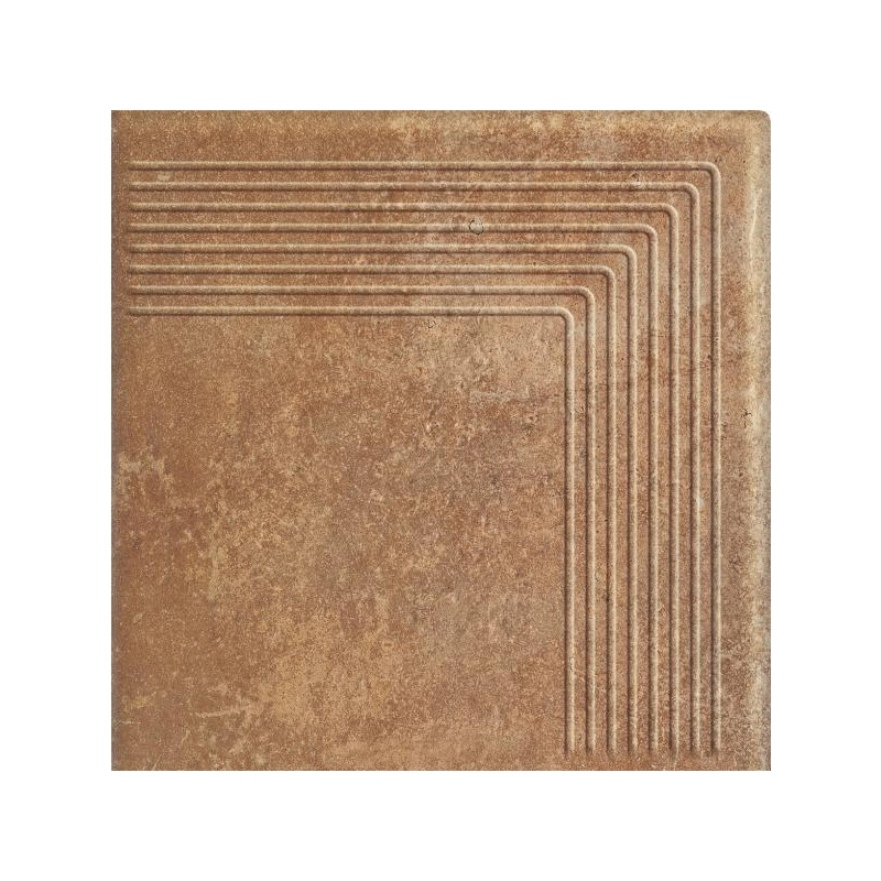 Scandiano Rosso Stopnica Narożna 30x30 Paradyż