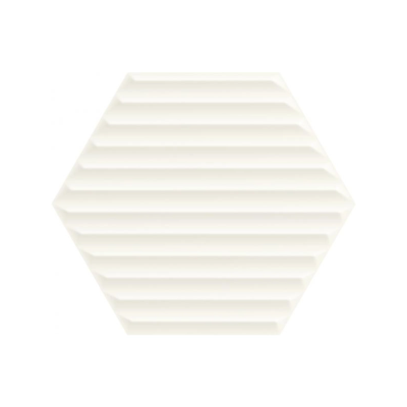 Woodskin Bianco Heksagon Struktura B Ściana 19,8x17,1 Paradyż