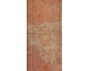 Scandiano Rosso Stopnica Prosta 30x60 Paradyż