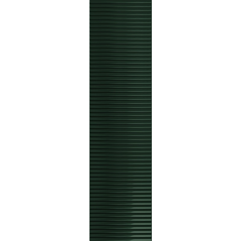 Płytka ścienna Groove green 1 gloss STR 29,8x7,8x1 Tubądzin