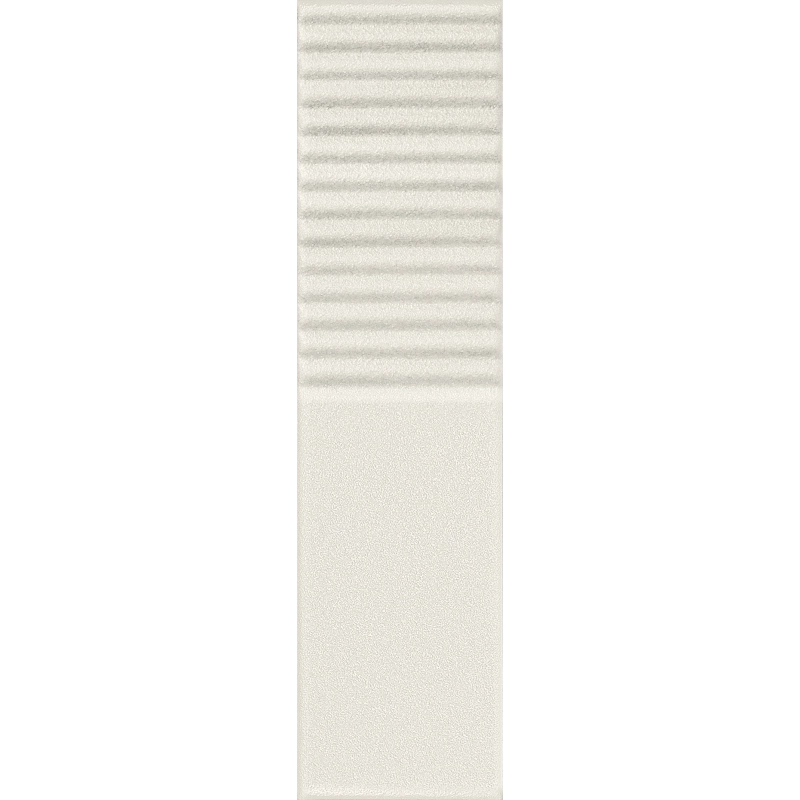 Płytka ścienna Groove white sugar 2 STR 29,8x7,8x1 Tubądzin