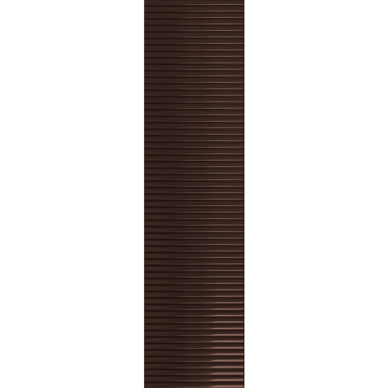 Płytka ścienna Groove brown 1 gloss STR 29,8x7,8x1 Tubądzin