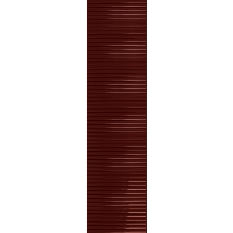 Płytka ścienna Groove burgundy 1 gloss STR 29,8x7,8x1 Tubądzin