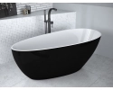 GOYA XS BLACK&WHITE wanna wolnostojąca 142X62 (korek chrom) WMD-140-GWC Besco