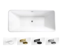 EVITA wanna wolnostojaca 160x80 (syfon z przelewem chrom) WAS-160-E Besco