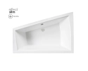 INTIMA DUO SLIM wanna asymetryczna  170x125 prawa WAID-170-SP Besco
