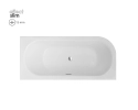 AVITA SLIM + wanna asymetryczna 150x75 lewa (syfon chrom) WAV-150-NLP Besco