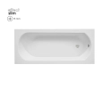 INTRICA SLIM wanna prostokątna 160x75 WAIN-160-SL Besco
