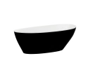 GOYA XS BLACK&WHITE wanna wolnostojąca 142X62 (korek chrom) WMD-140-GWC Besco