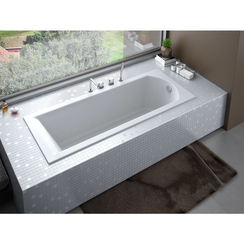 SHEA SLIM wanna prostokątna 160x70 WAS-160-SL Besco