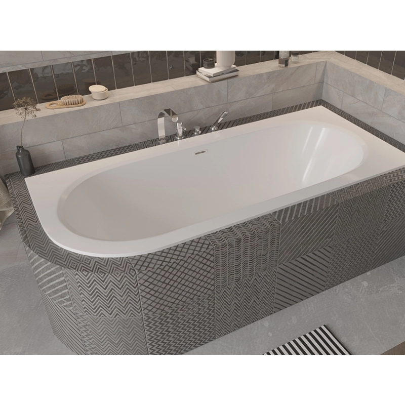 AVITA SLIM + wanna asymetryczna 150x75 lewa (syfon chrom) WAV-150-NLP Besco