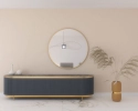 LEO lustro okrągłe 800 mm gold LED