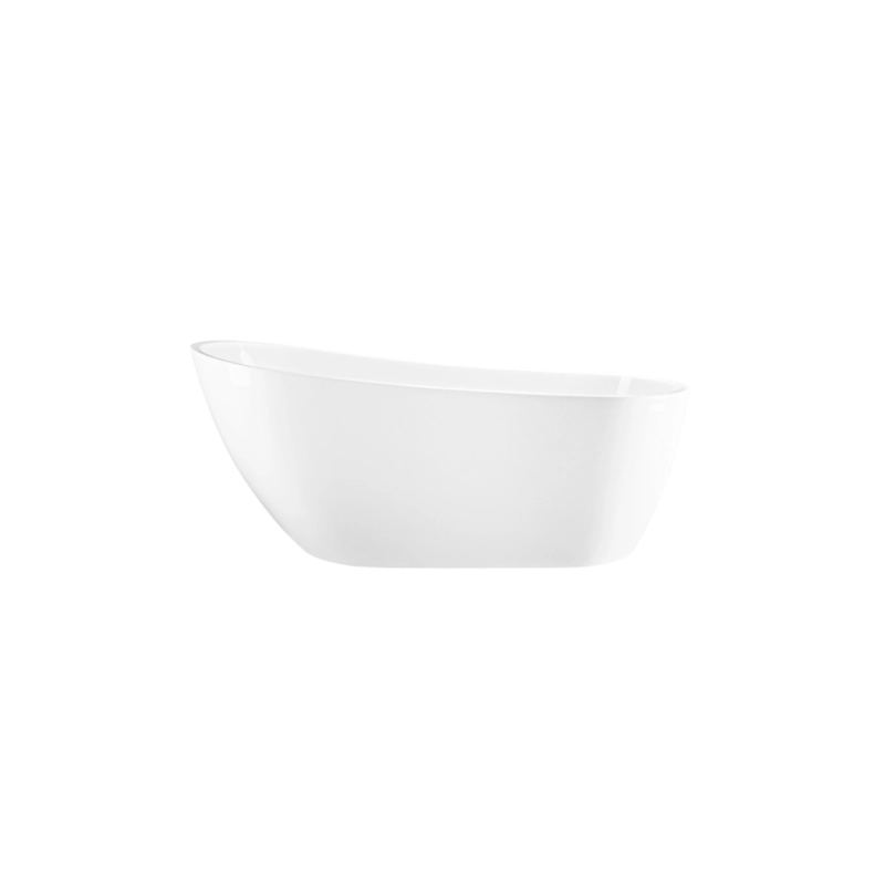 Wanna wolnostojąca akrylowa 1700x750x690 mm, z białym korkiem, z przelewem szczelinowym
