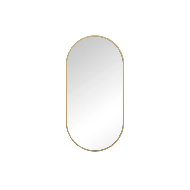 VIRGO lustro owalne 500x1000 mm gold LED