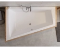 Alvi Duo Slim Wanna asymetryczna do zabudowy, akrylowa, z przelewem, 1800x1250 mm, lewa