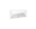 Alvi Slim Wanna asymetryczna do zabudowy, akrylowa, z przelewem, 1500x850 mm, lewa