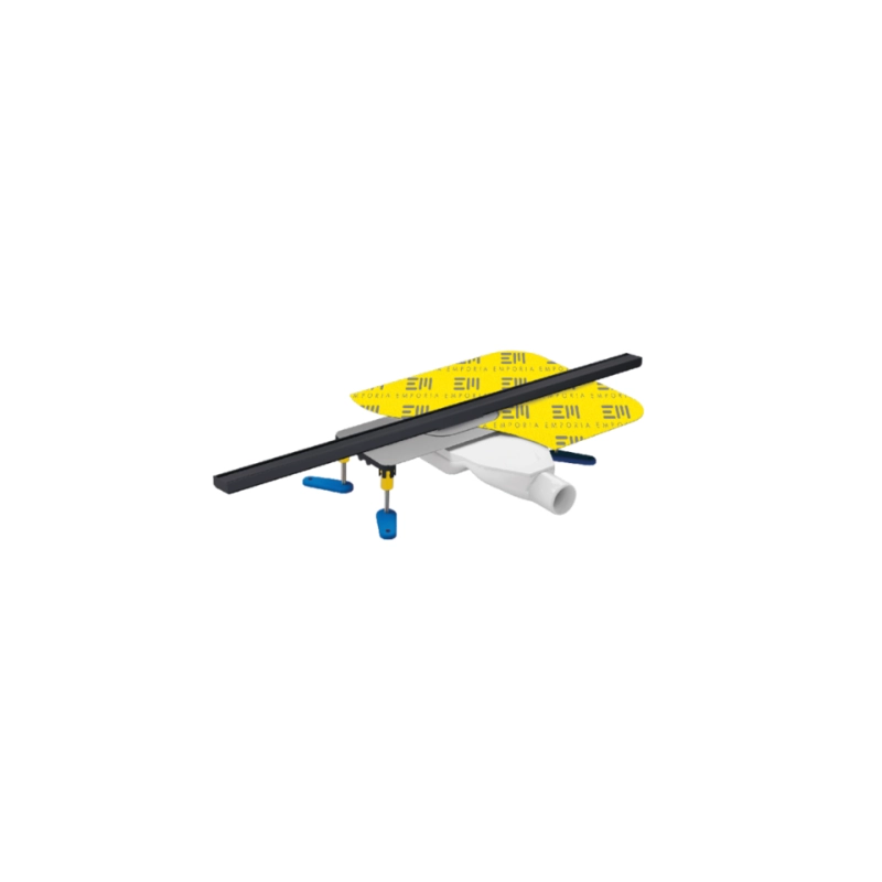 SLIM ODPŁYW LINIOWY - RYNNA + KRATKA 800 mm CZARNY MAT