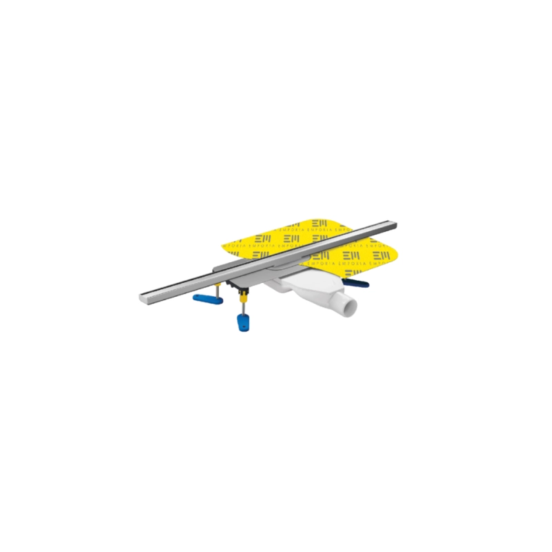 SLIM ODPŁYW LINIOWY - RYNNA + KRATKA 800 mm  SREBRNY POLER
