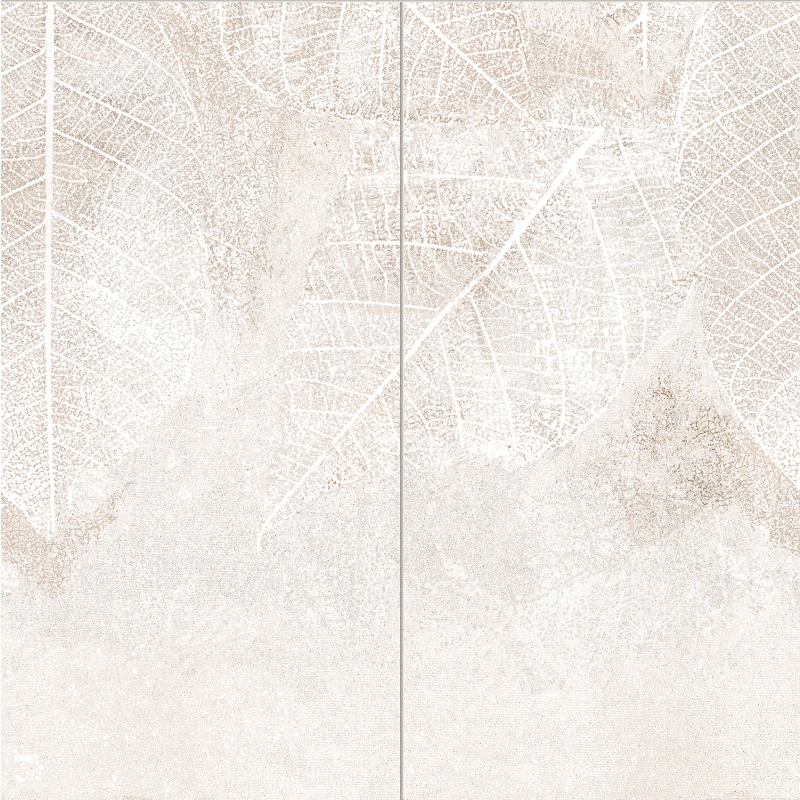 Obraz gresowy 2-elementowy Clarity leaves B 119,8x119,8 Tubądzin