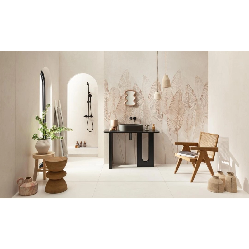 Płytka gresowa Mild Clay ivory STR 59,8x59,8x0,8 Tubądzin