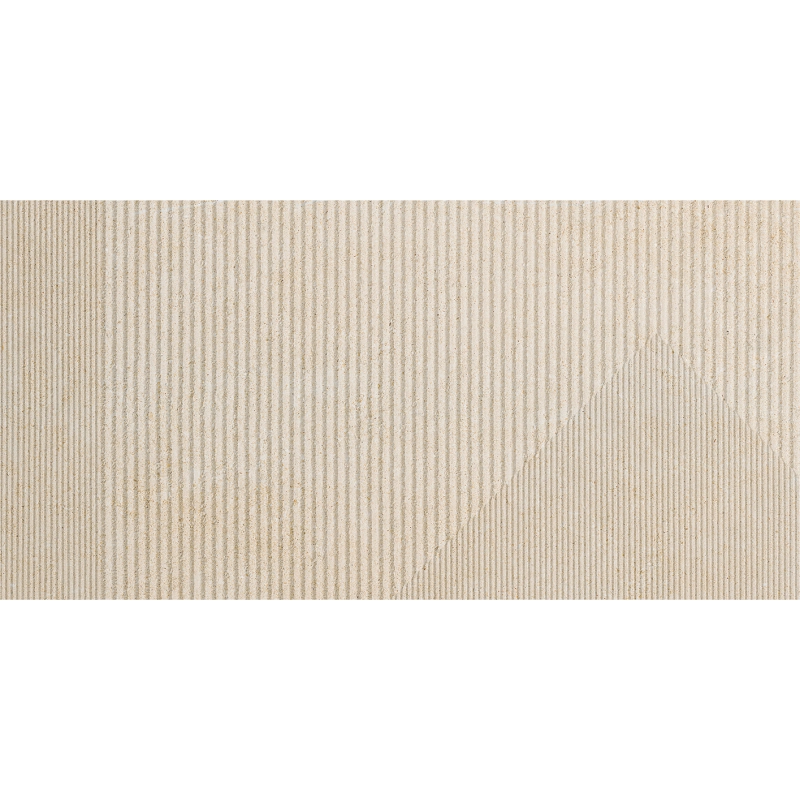 Płytka gresowa Modular Glitch ivory 3 STR 119,8x59,8x0,9 Tubądzin